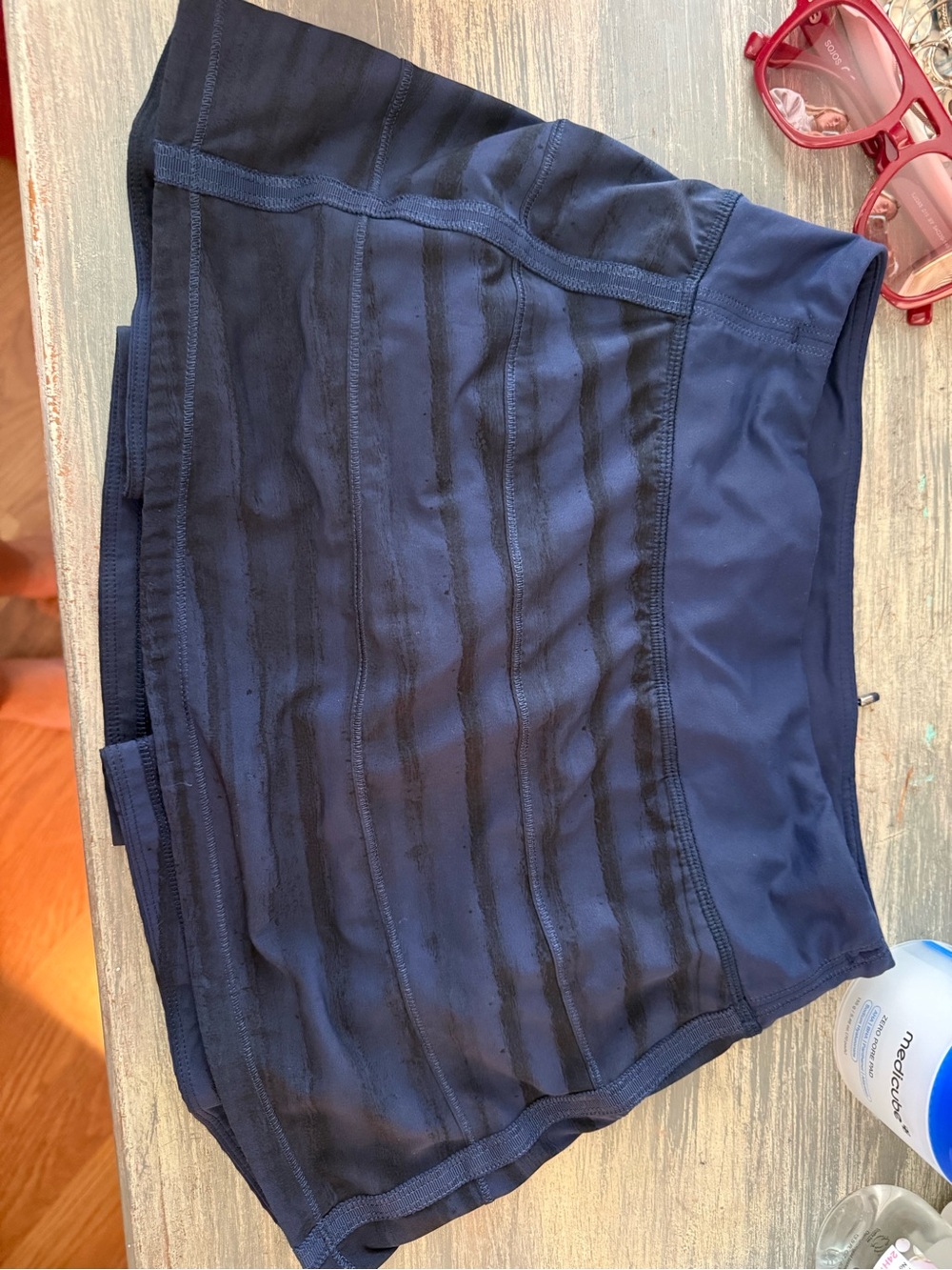 lululemon athletica Navy Blue Layered Athletic Skort